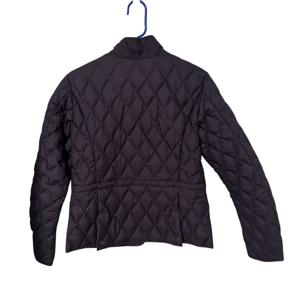 Eddie Bauer Womens Medium Navy Blue Fill Power Goose Down Quilted Jacket - Picture 3 of 6